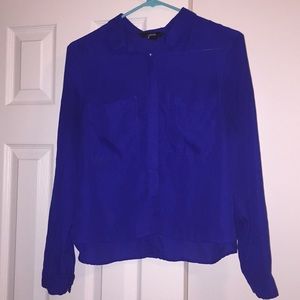 Royal Blue Blouse